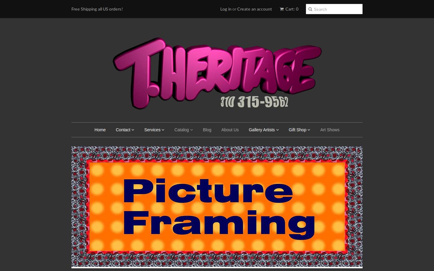 theritage.com homepage screenshot