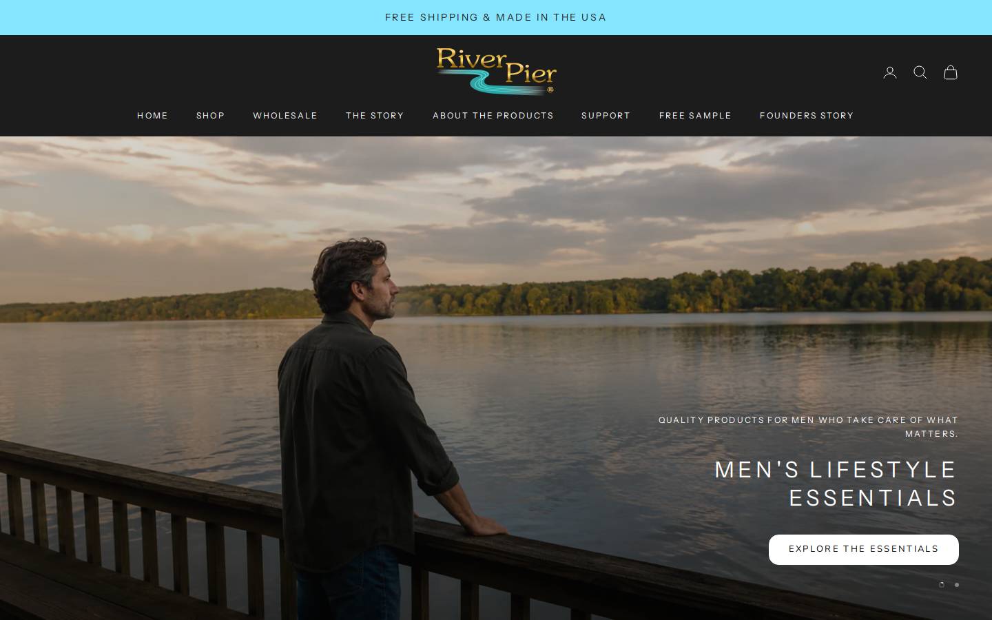 theriverpier.com homepage screenshot