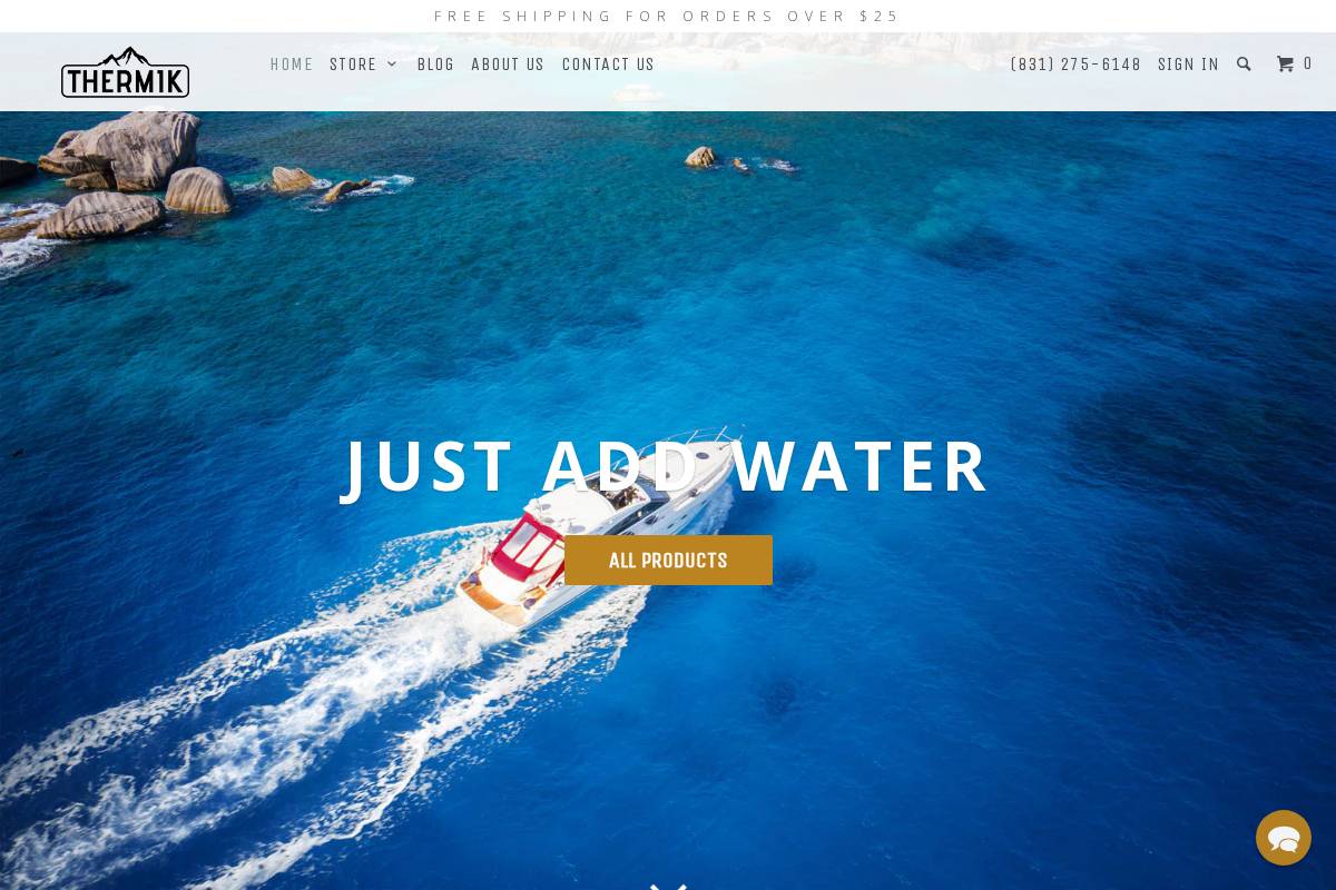 thermikusa.com homepage screenshot