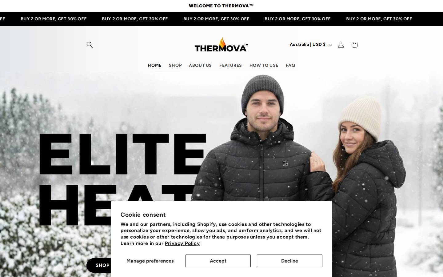thermova.shop homepage screenshot