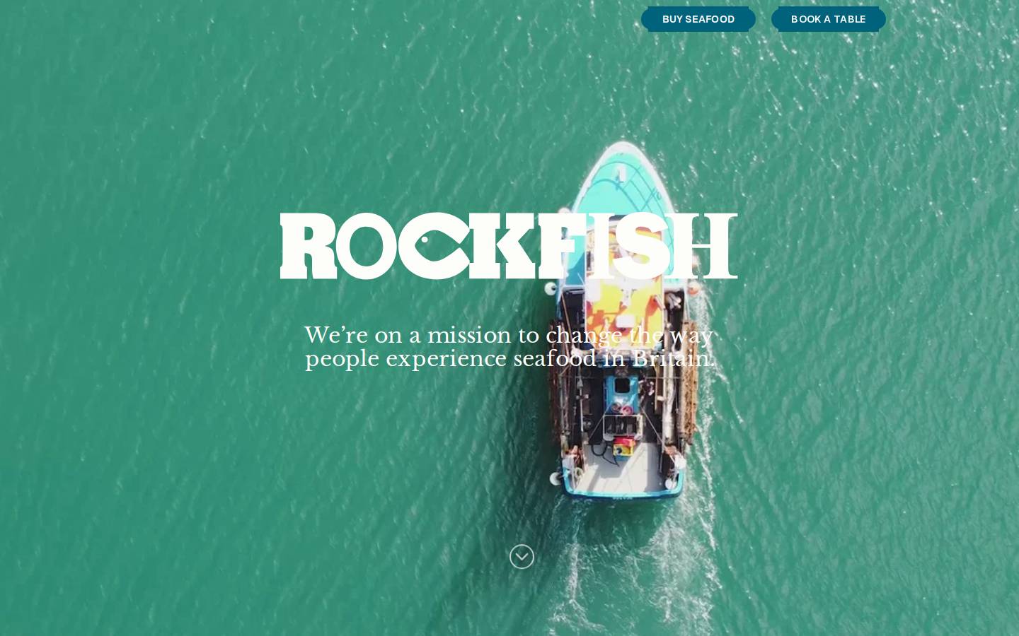 Rockfish Seafood Restaurants homepage screenshot