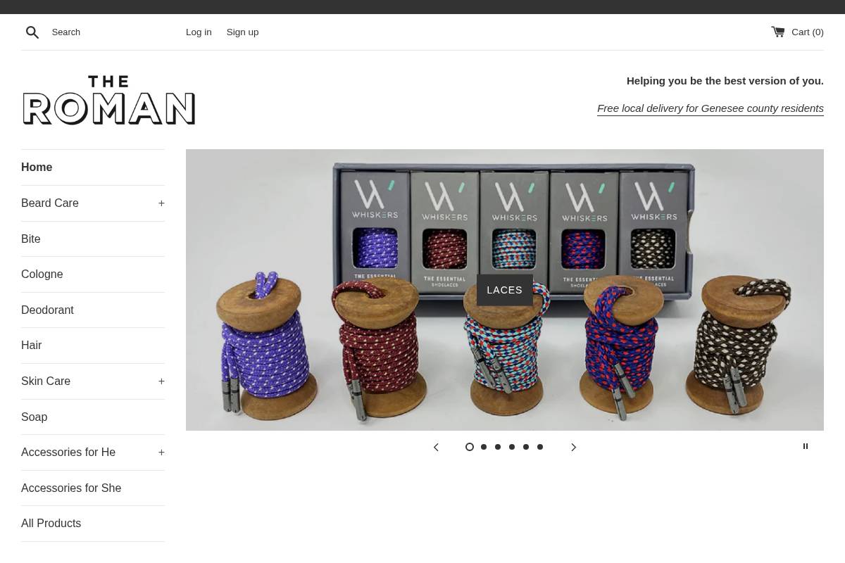 theroman.shop homepage screenshot