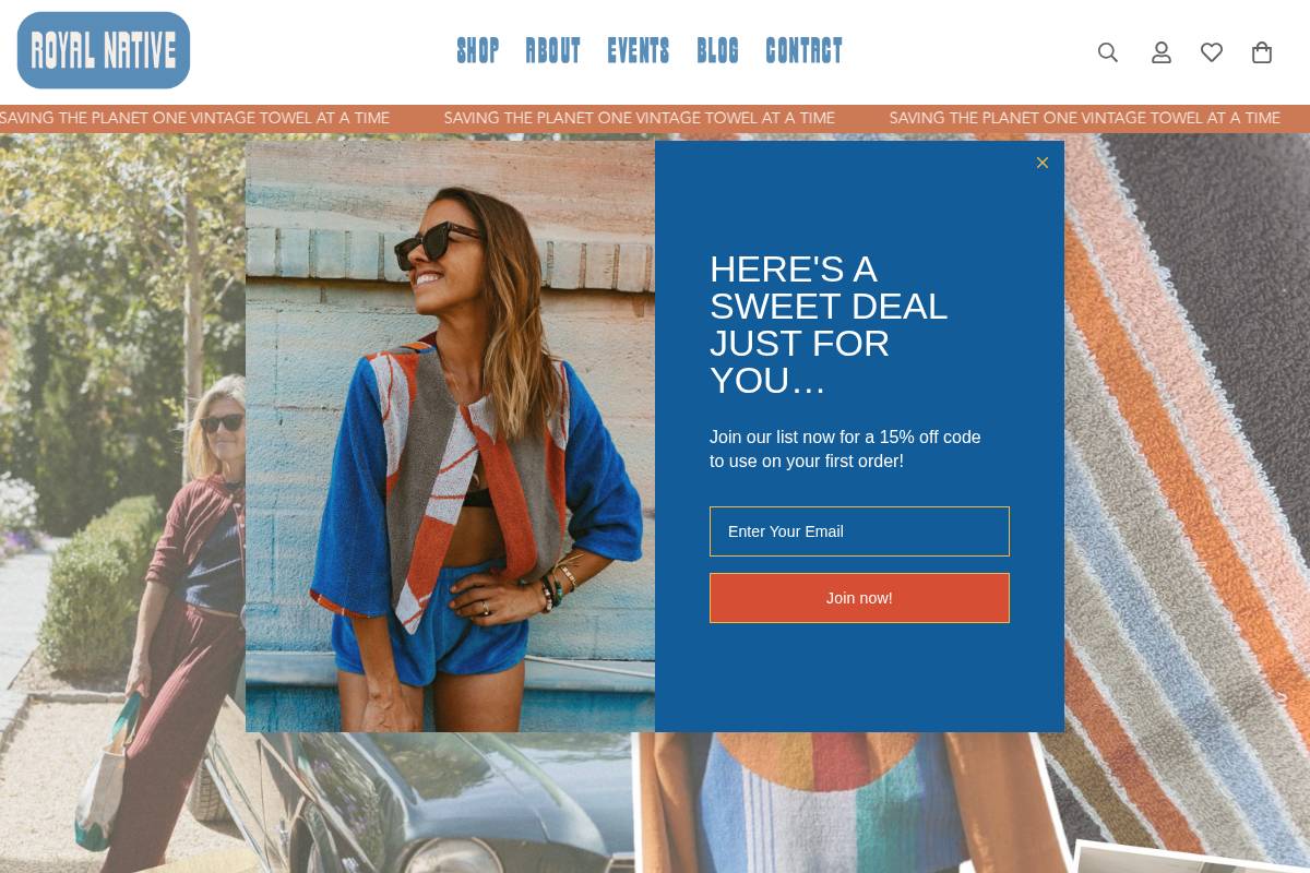 theroyalnative.com homepage screenshot