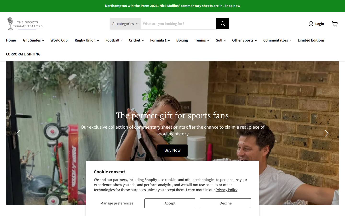 therugbycommentators.com homepage screenshot