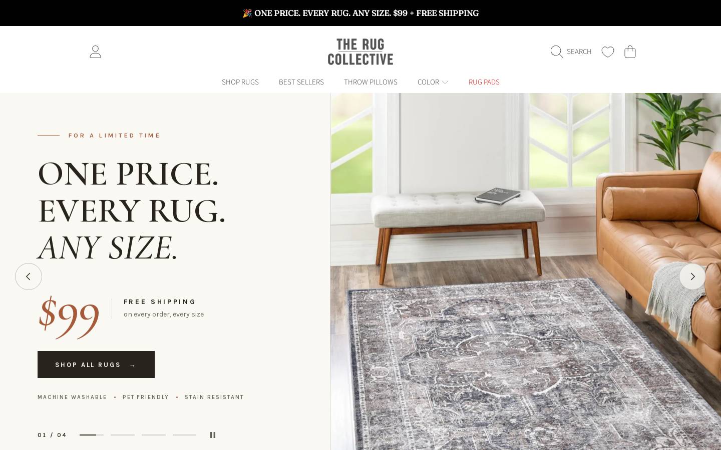 therugcollective.com homepage screenshot