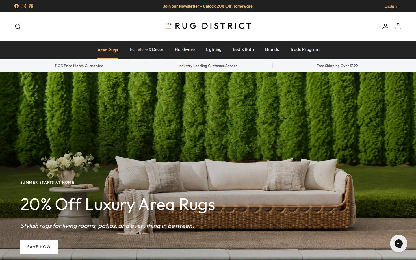 therugdistrict.com homepage screenshot