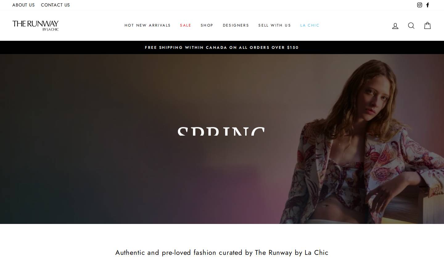 therunwaybylachic.com homepage screenshot