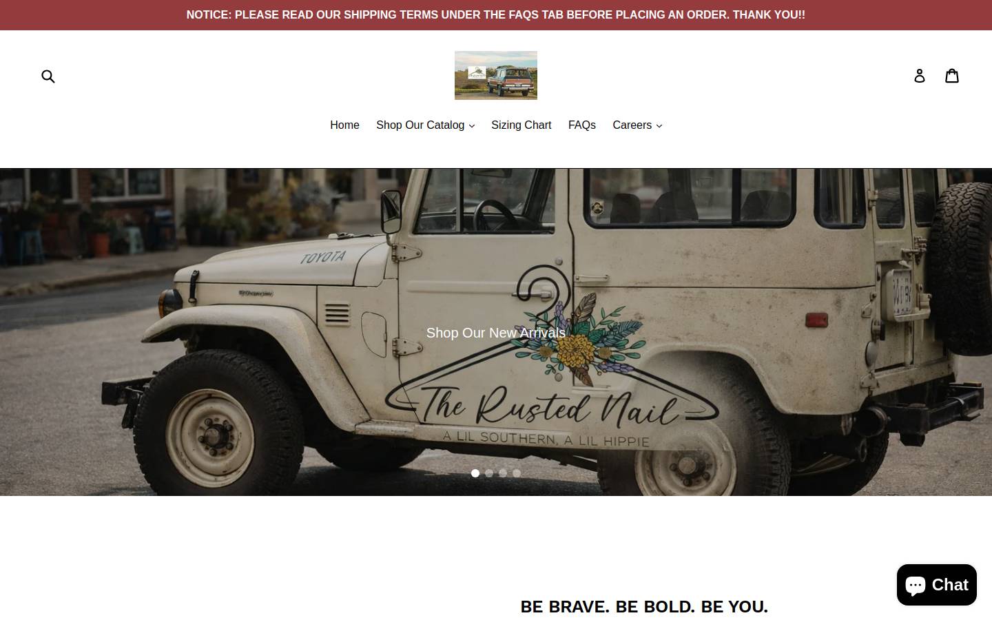 therustednailinc.com homepage screenshot