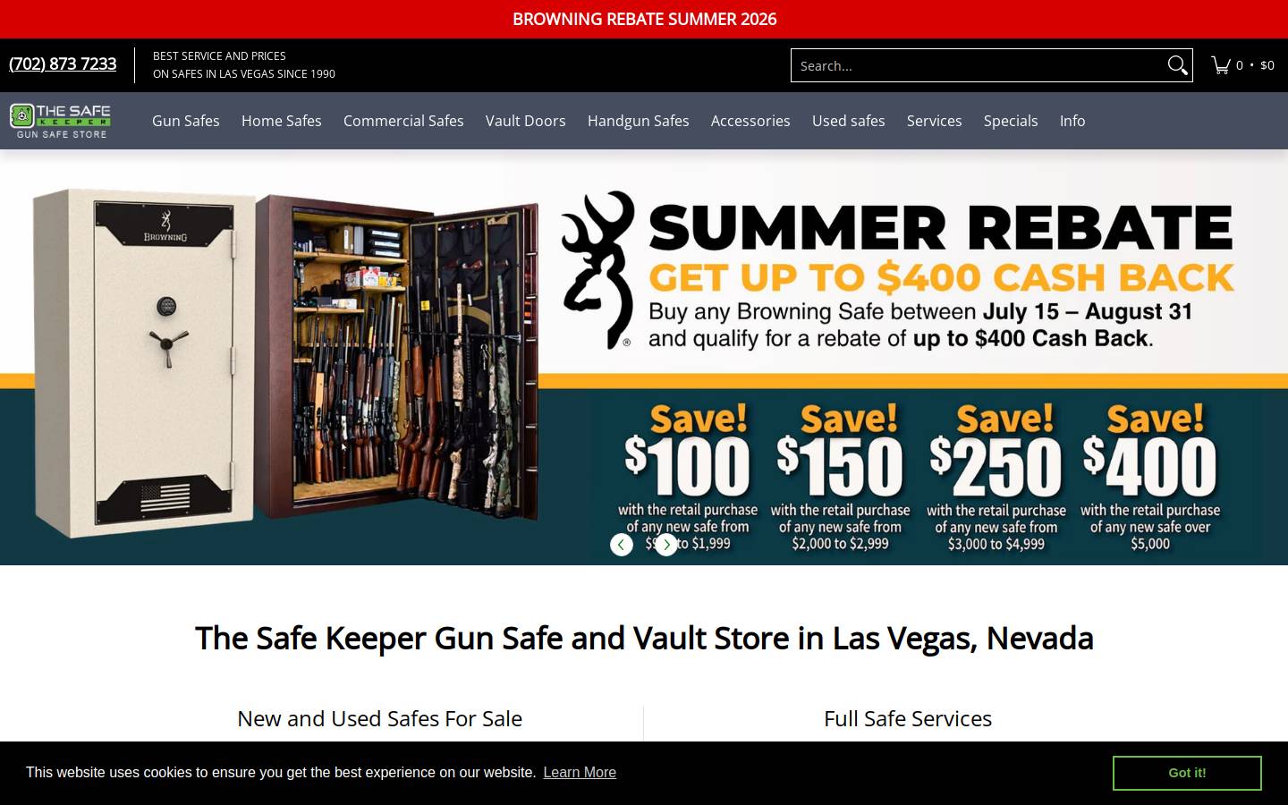 thesafekeeper.com homepage screenshot