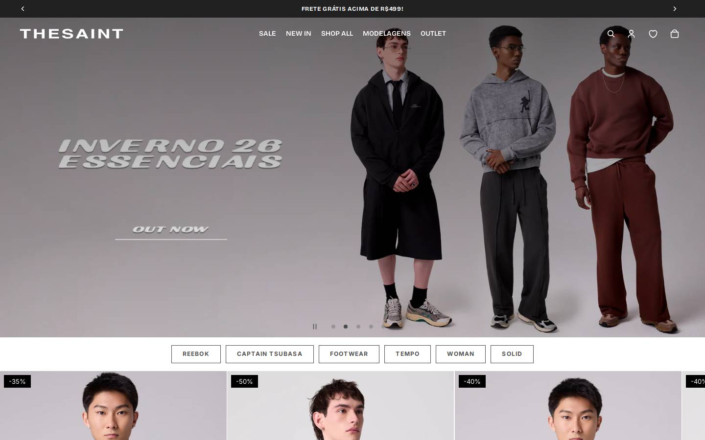 thesaint.com.br homepage screenshot