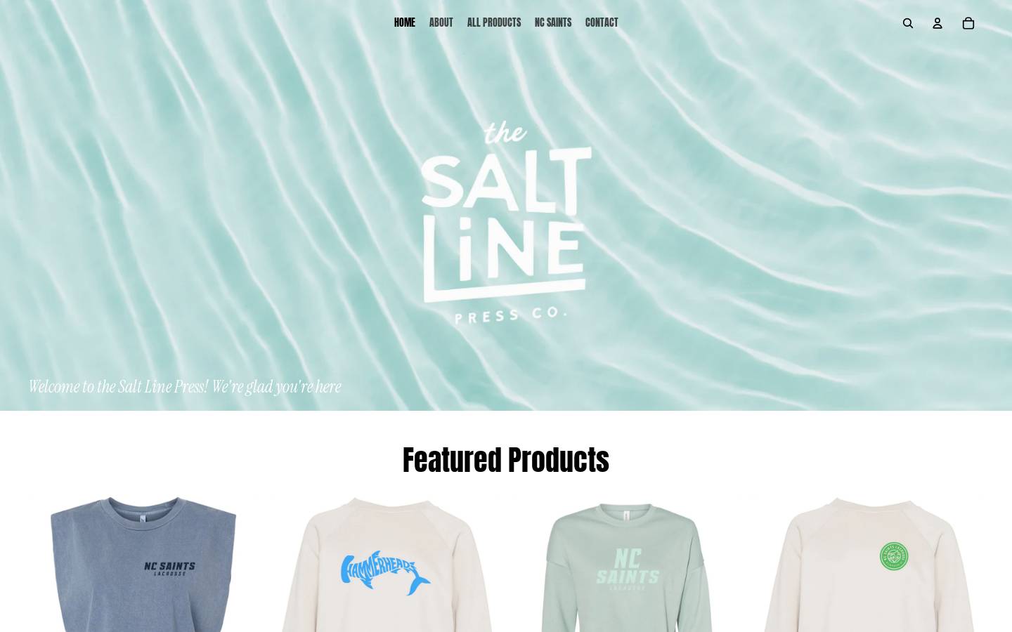 thesaltlinepress.com homepage screenshot