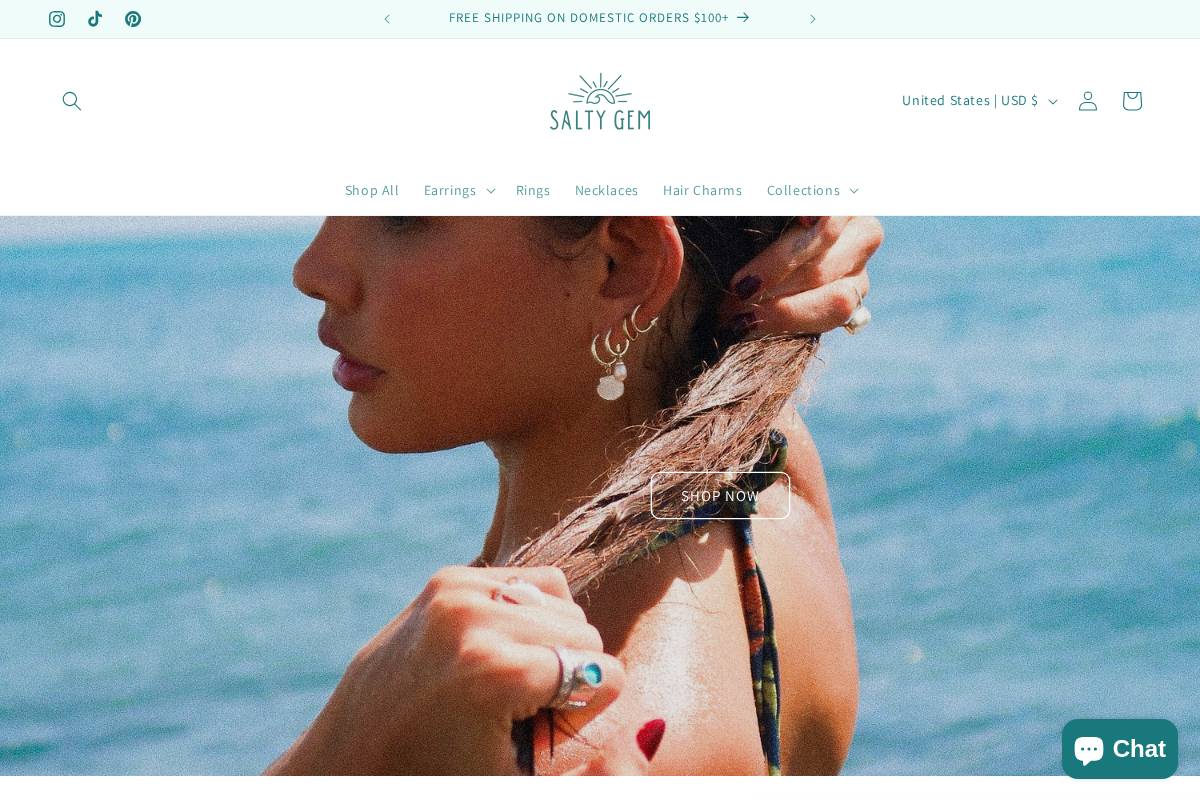 thesaltygem.com homepage screenshot