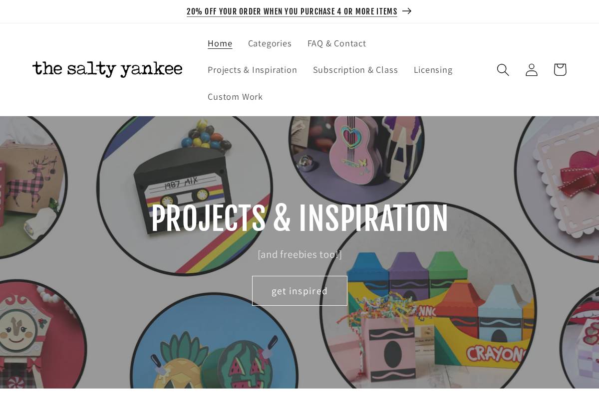 thesaltyyankee.com homepage screenshot