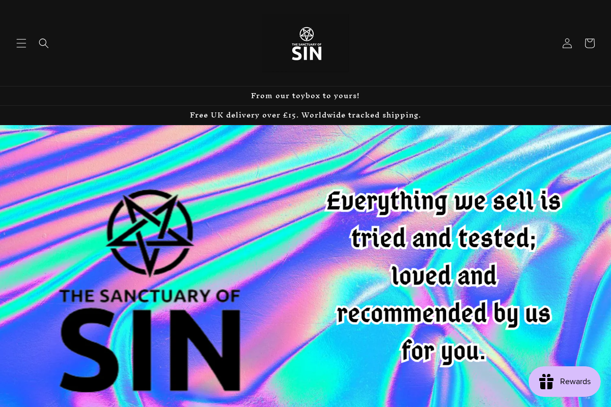 The Sanctuary of Sin homepage screenshot