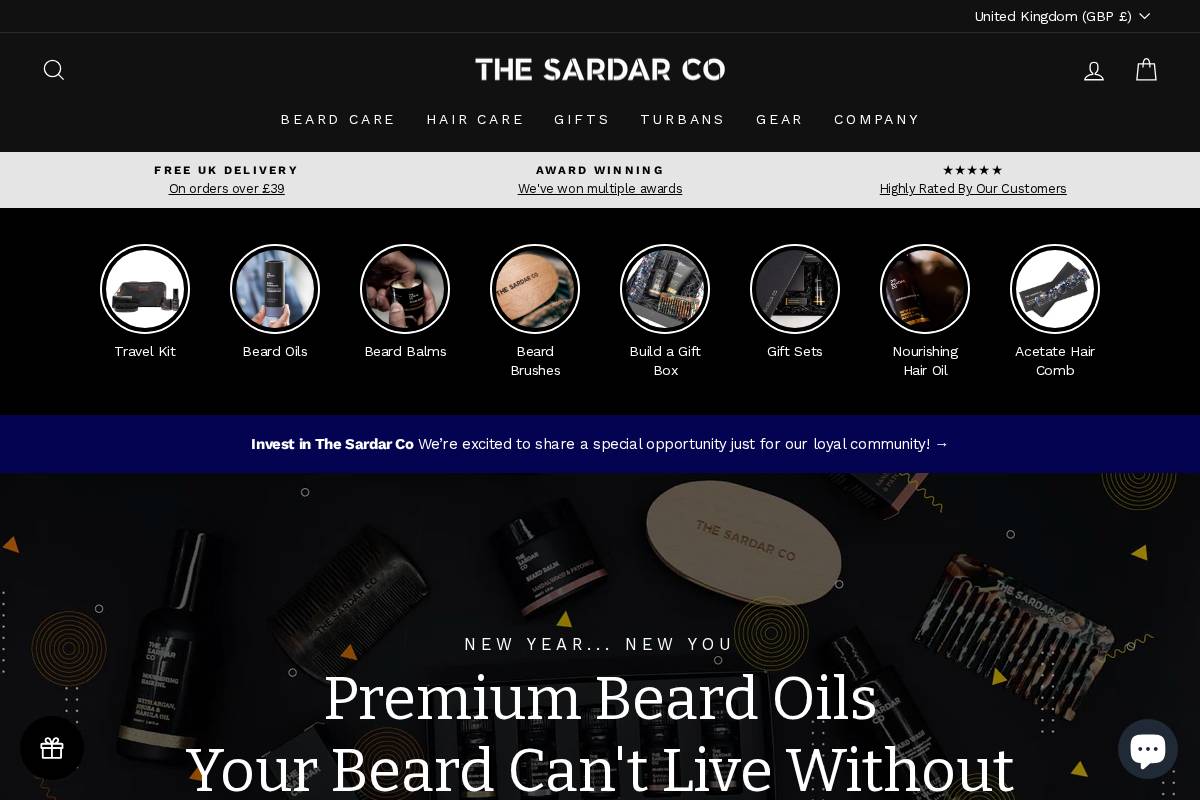 thesardarco.com homepage screenshot