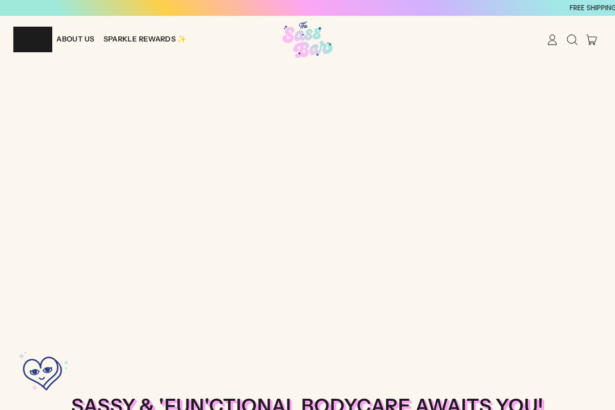 THE SASS BAR homepage screenshot