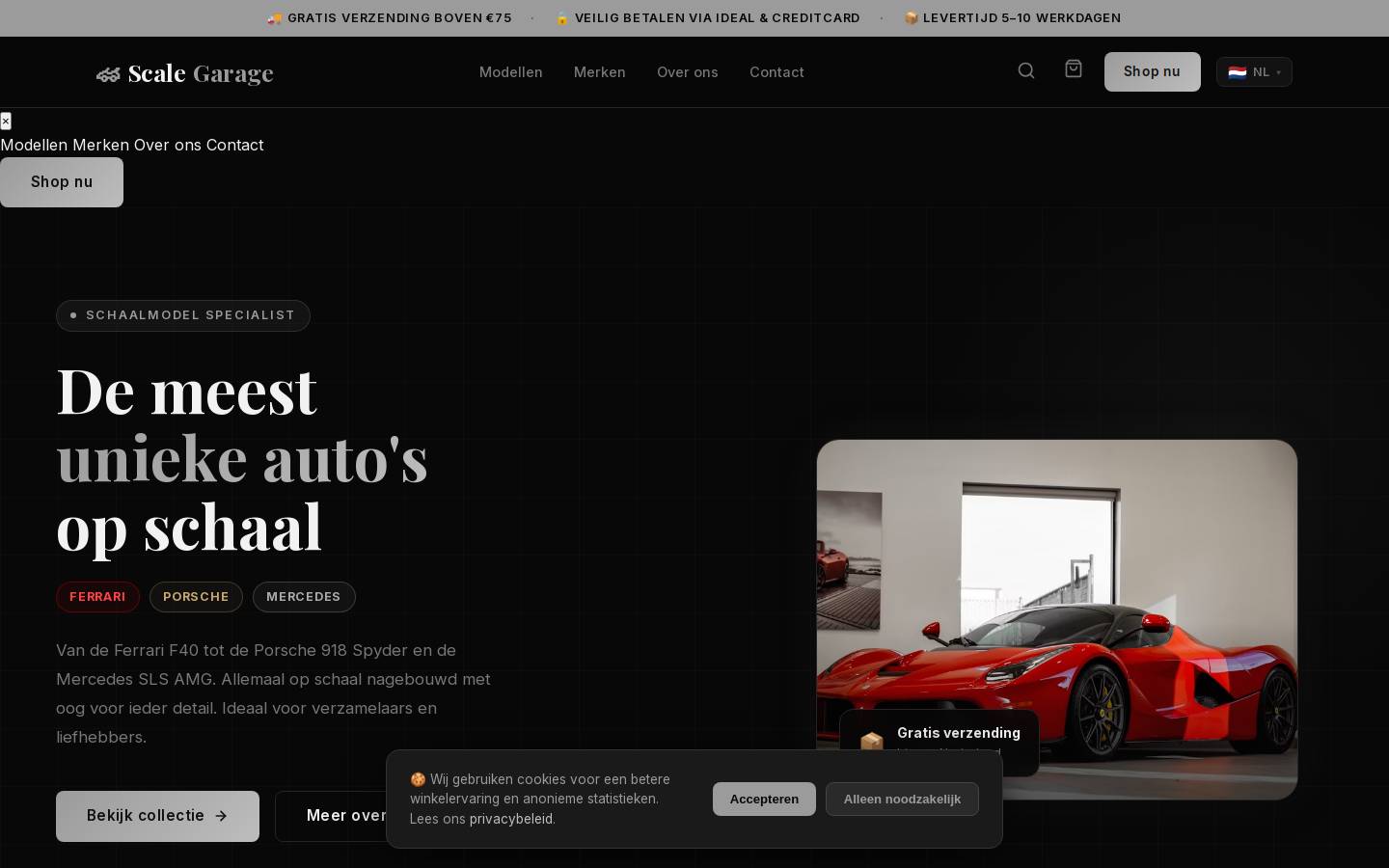 thescalegarage.com homepage screenshot