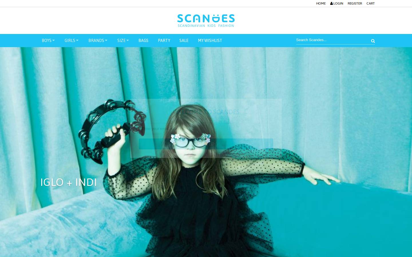 thescandes.com homepage screenshot