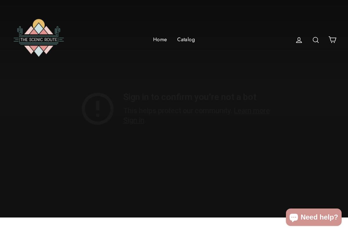thescenicroute.shop homepage screenshot