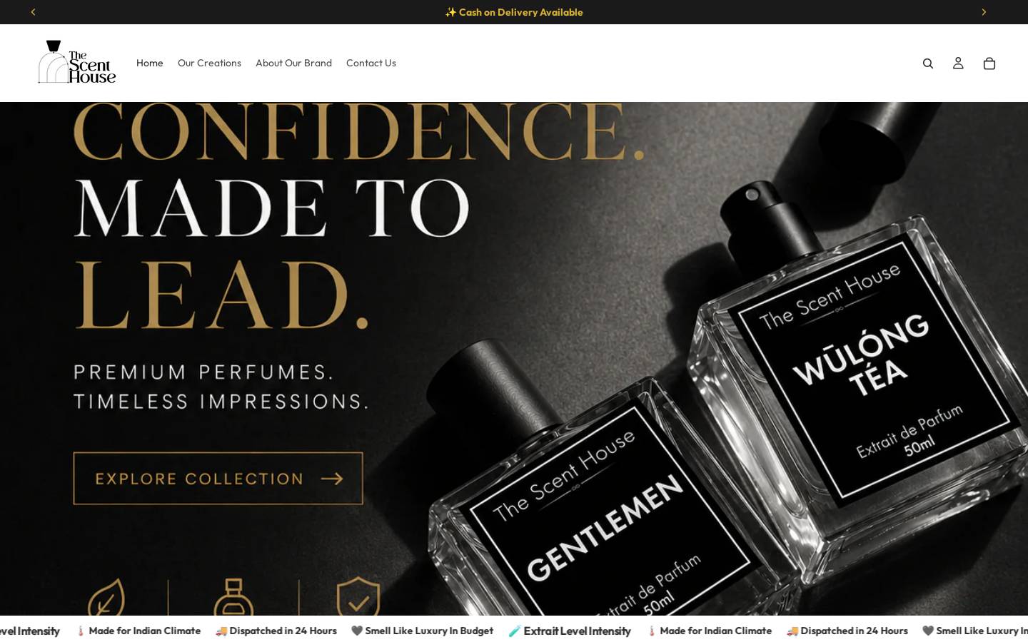 thescenthouse.in homepage screenshot