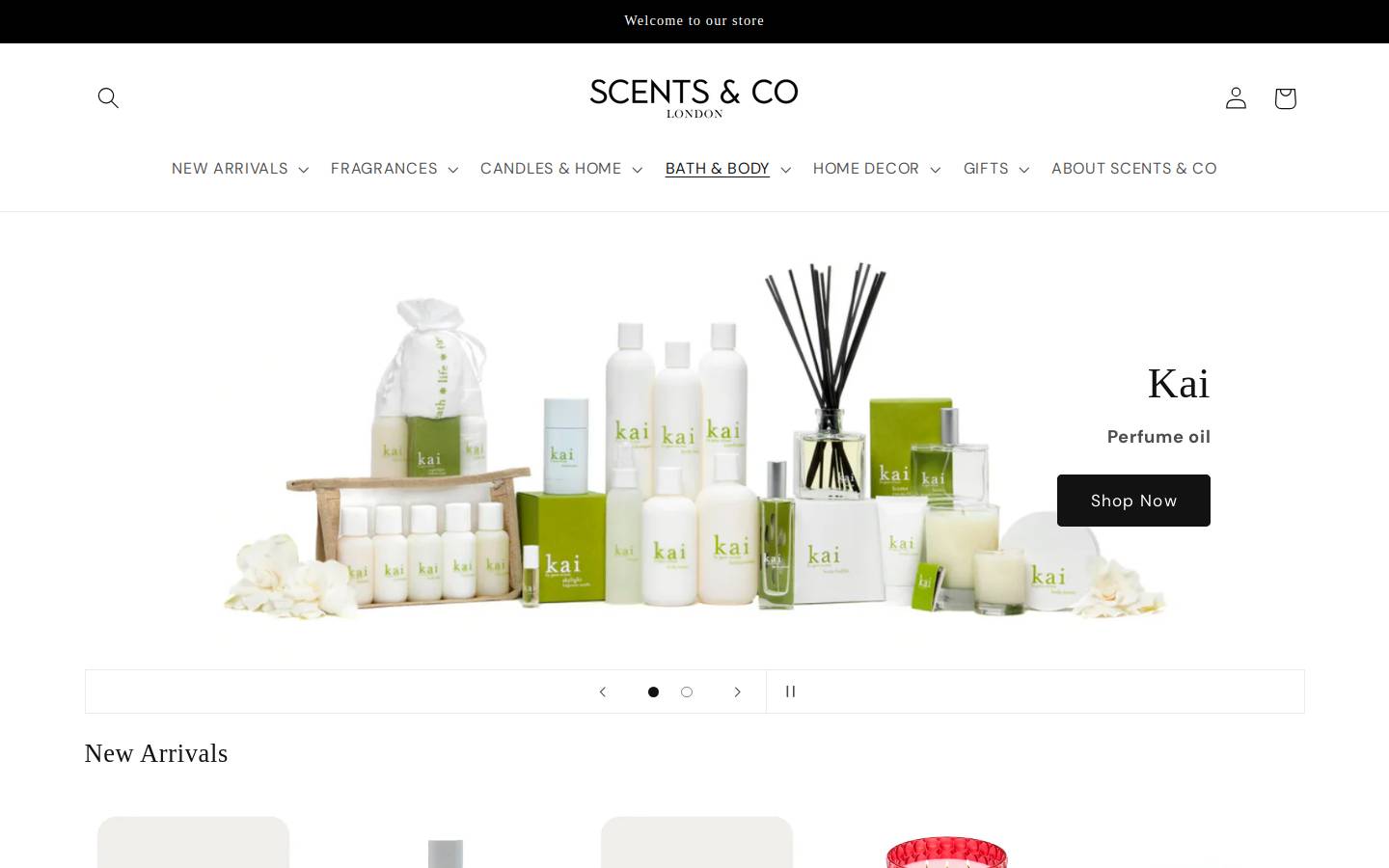 thescentsco.com homepage screenshot