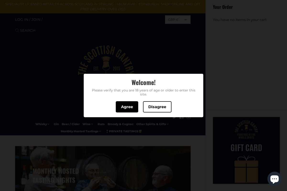 Thescottishgantry homepage screenshot