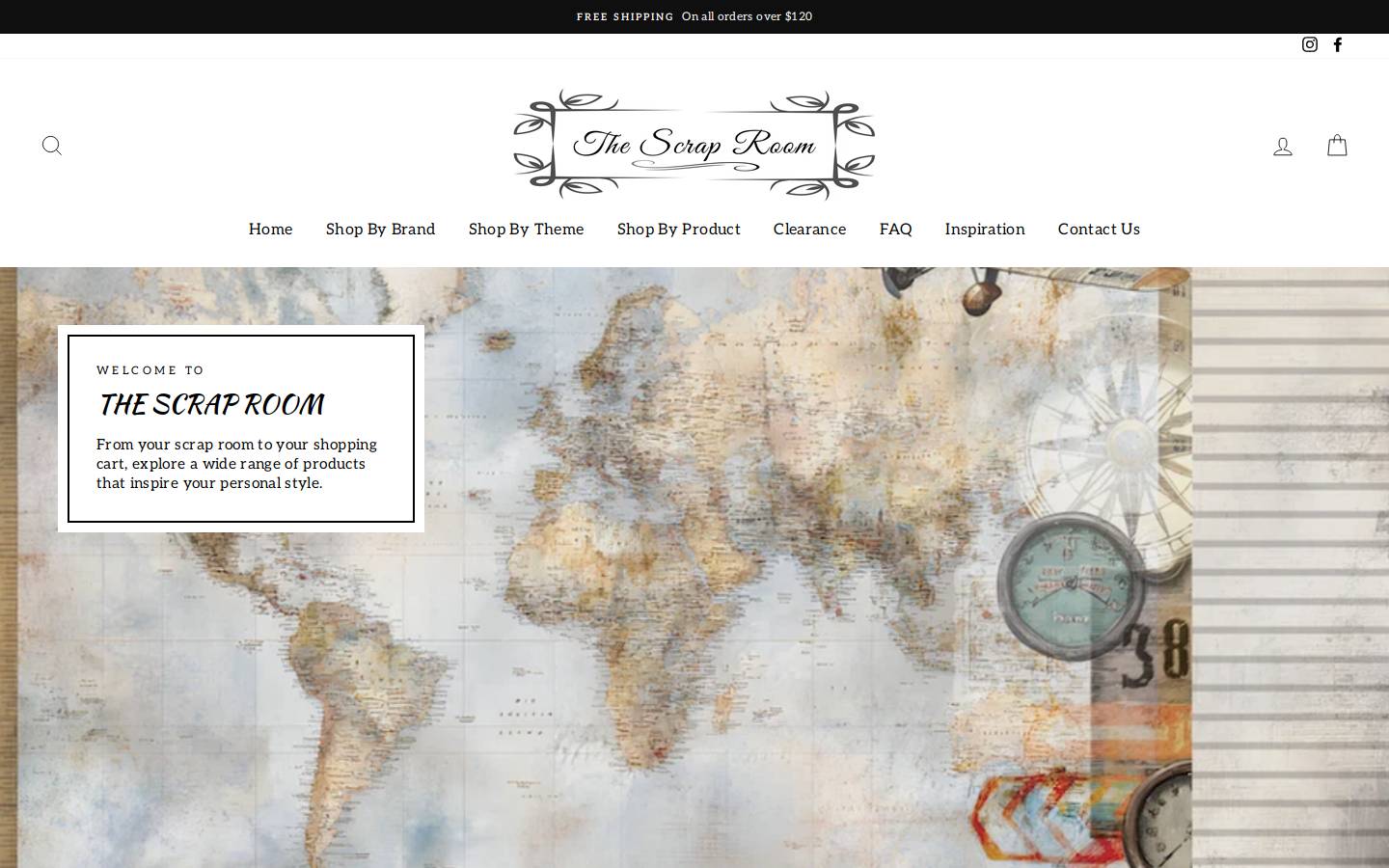 thescraproom.com.au homepage screenshot