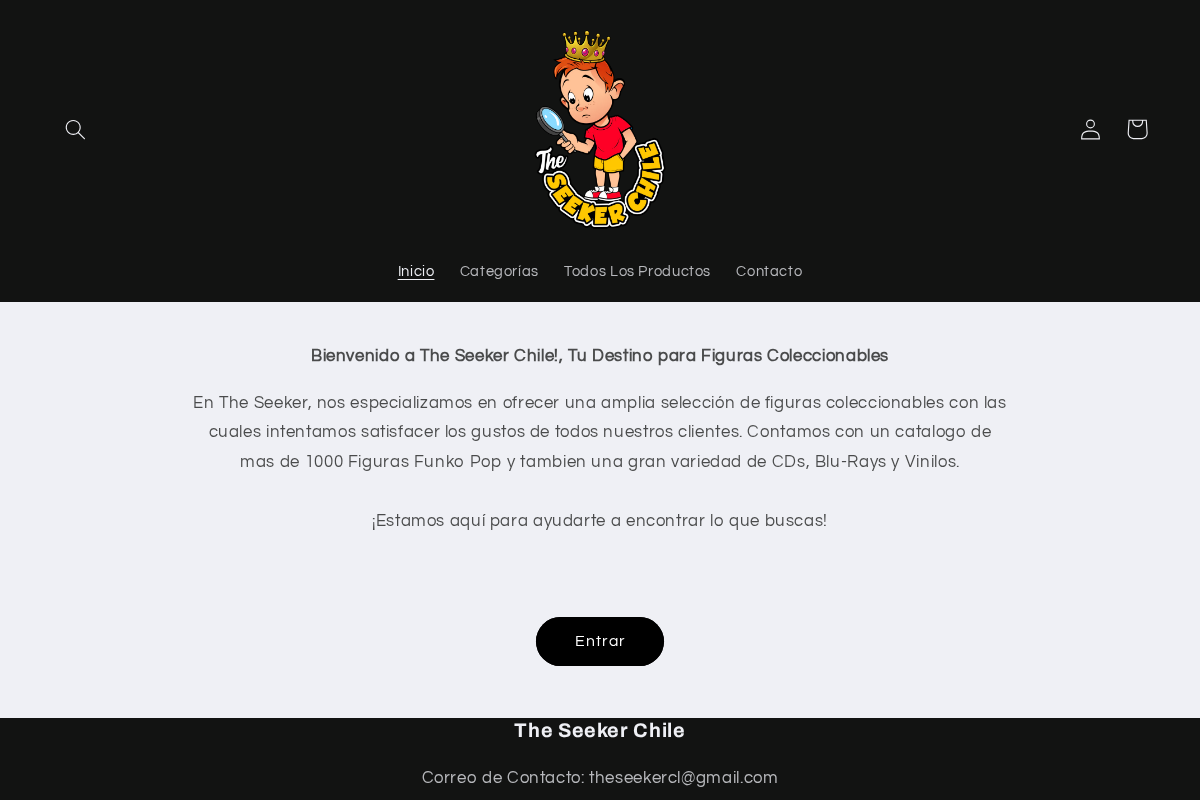 The Seeker homepage screenshot
