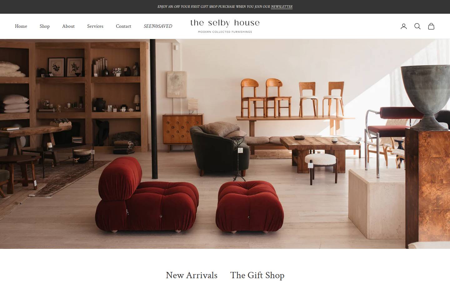theselbyhouse.com homepage screenshot