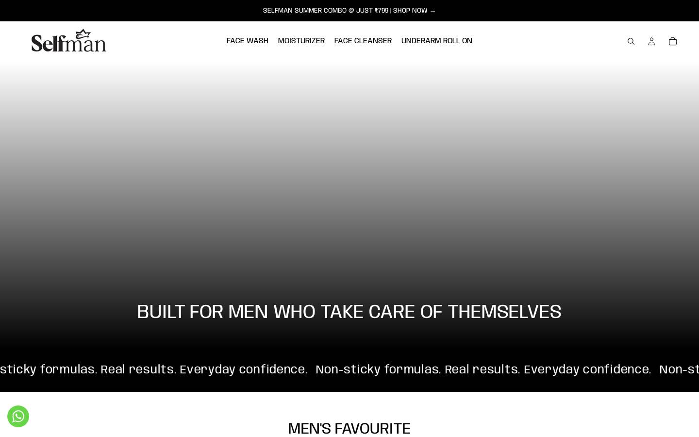 theselfman.com homepage screenshot