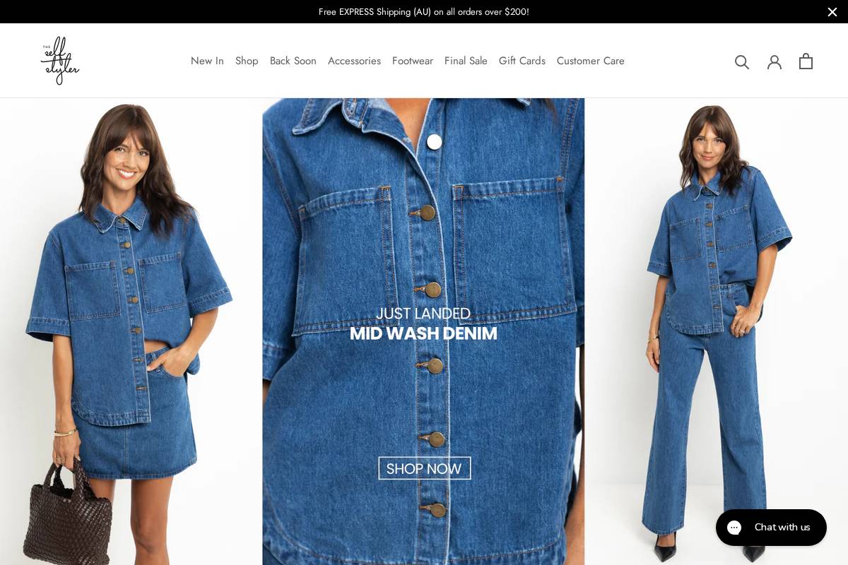 theselfstyler.com homepage screenshot