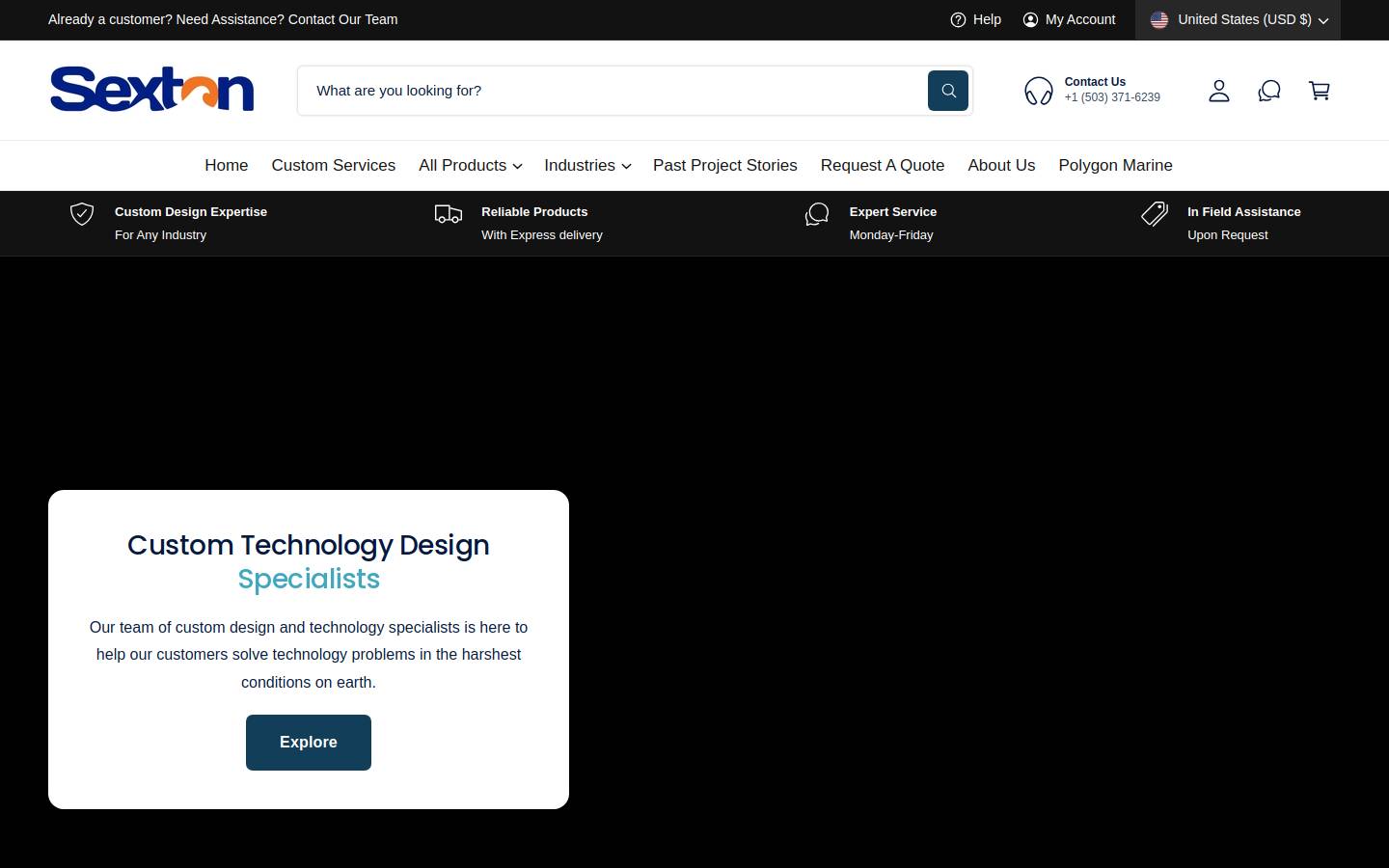 thesextonco.com homepage screenshot