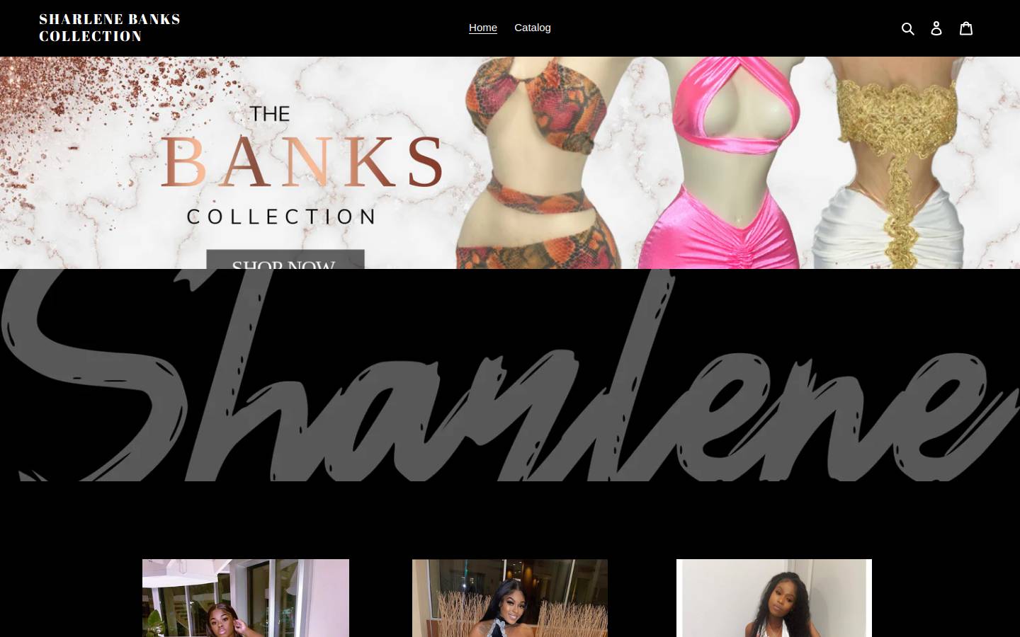 thesharlenebankscollection.com homepage screenshot