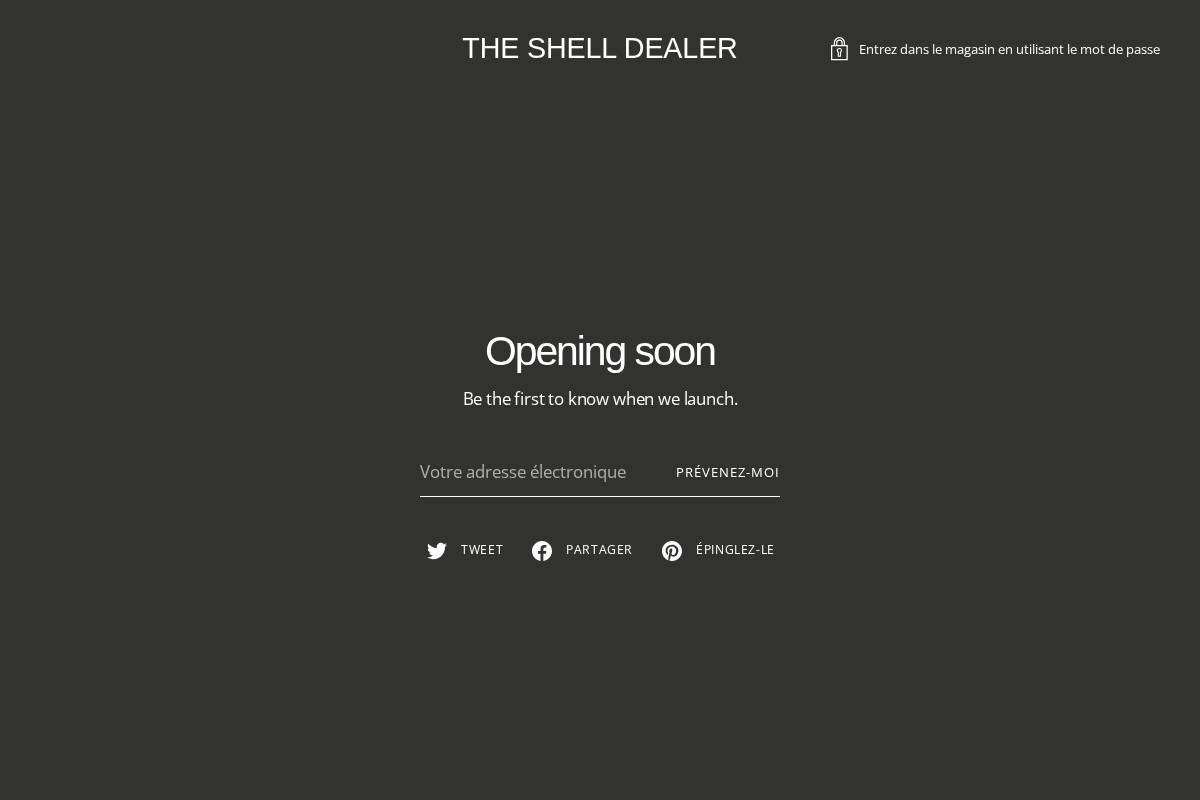 theshelldealer.com homepage screenshot