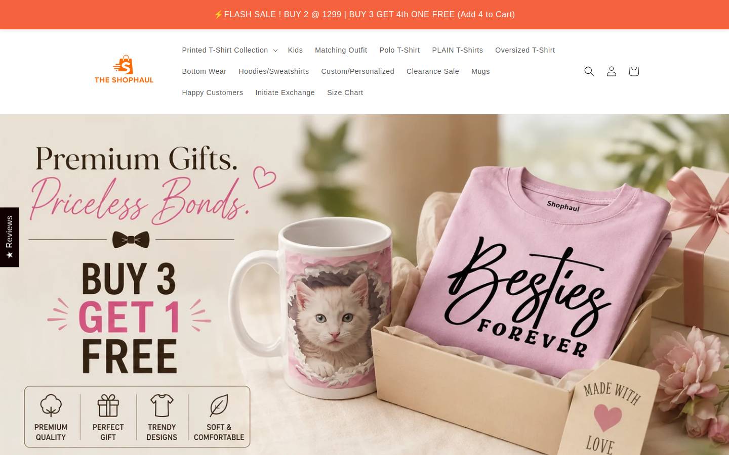 theshophaul.com homepage screenshot