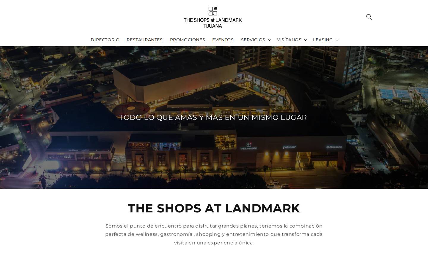 theshopsatlandmarktijuana.com homepage screenshot