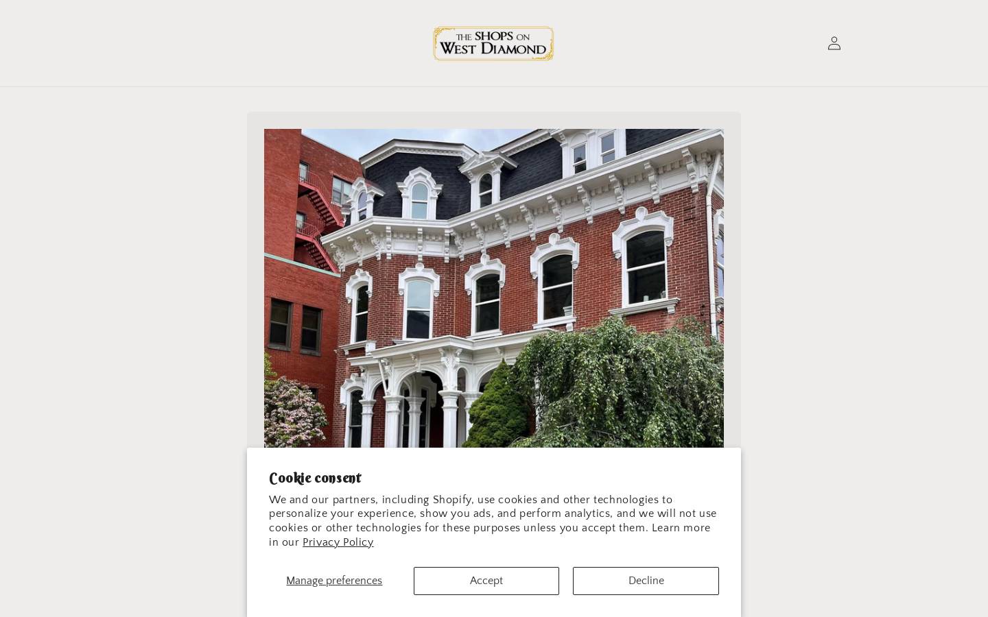 theshopsonwestdiamond.com homepage screenshot