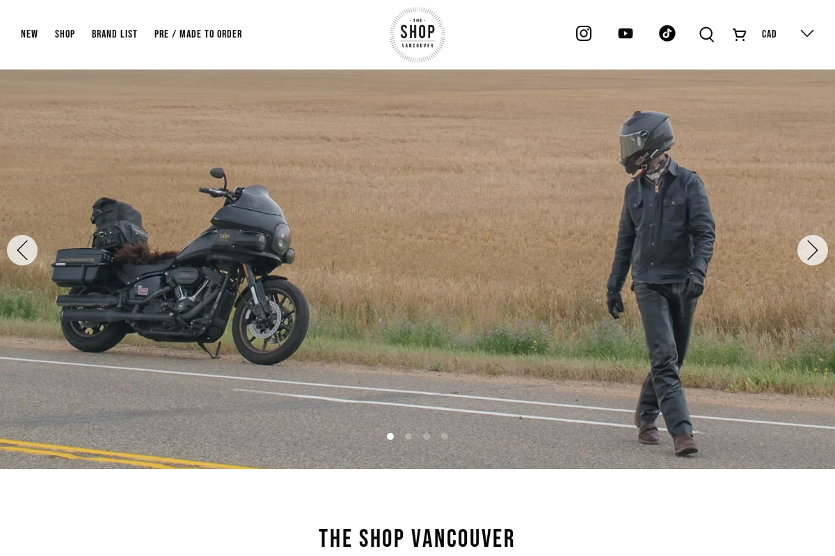The Shop Vancouver homepage screenshot
