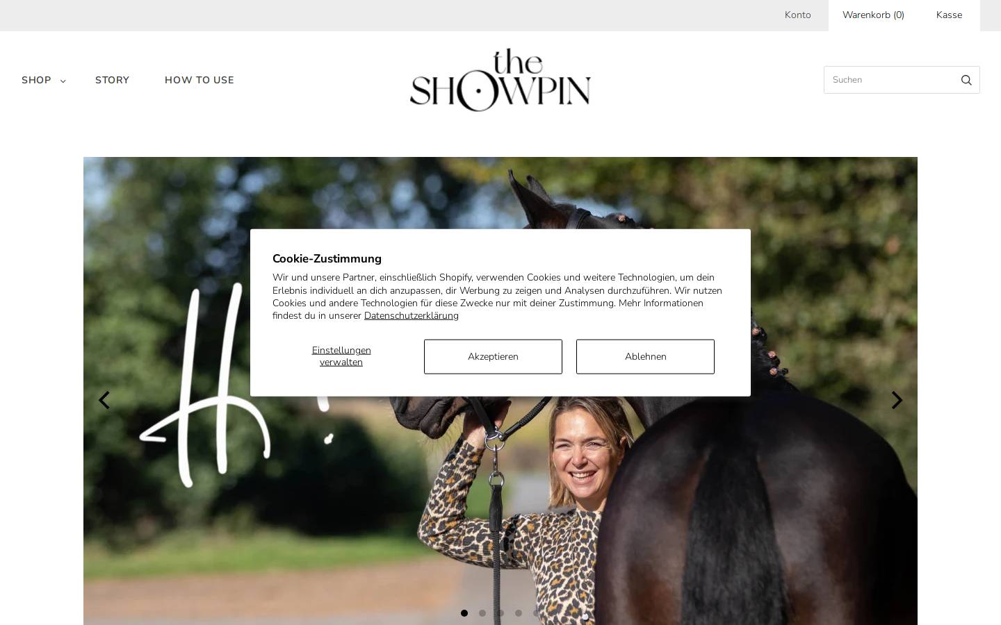 theshowpin.com homepage screenshot
