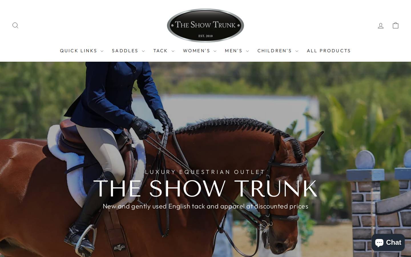 theshowtrunk.com homepage screenshot