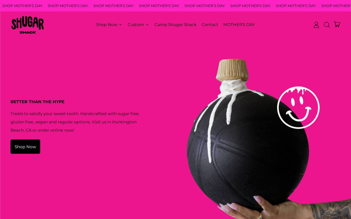 theshugarshack.com homepage screenshot