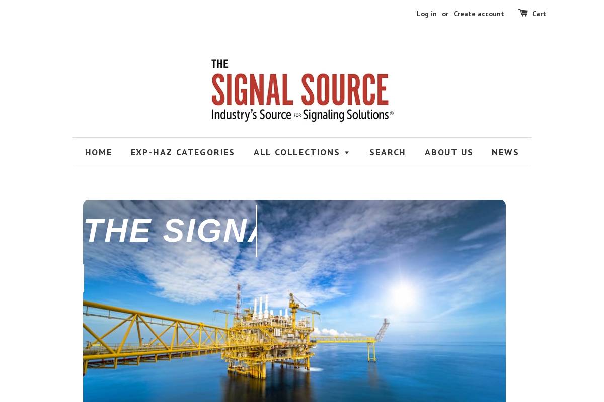 The Signal Source homepage screenshot
