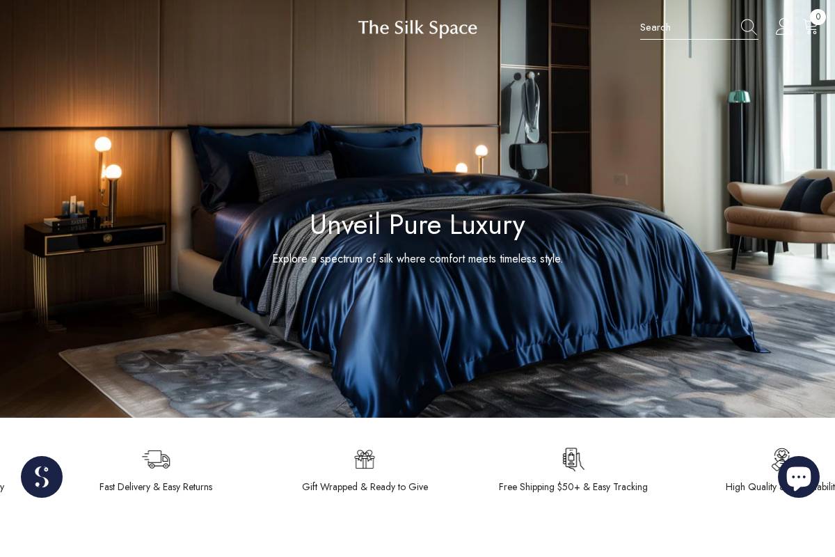 Thesilkspace homepage screenshot