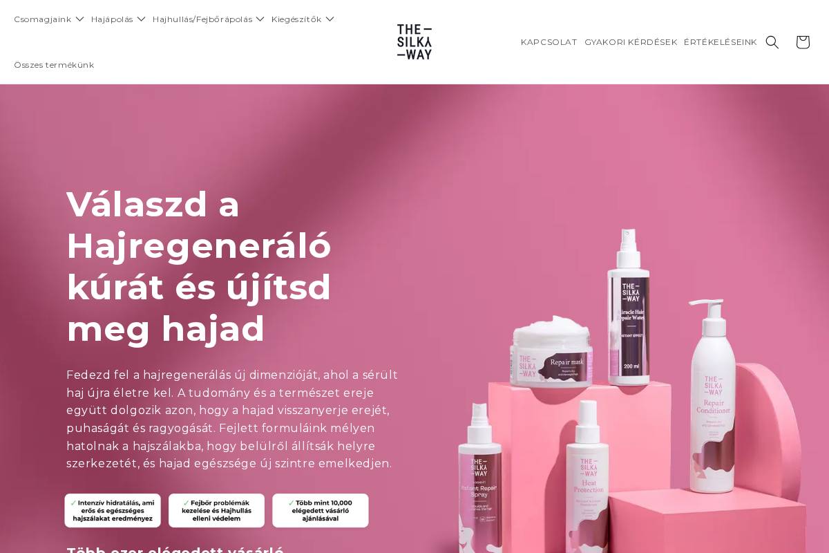 thesilkyway.hu homepage screenshot