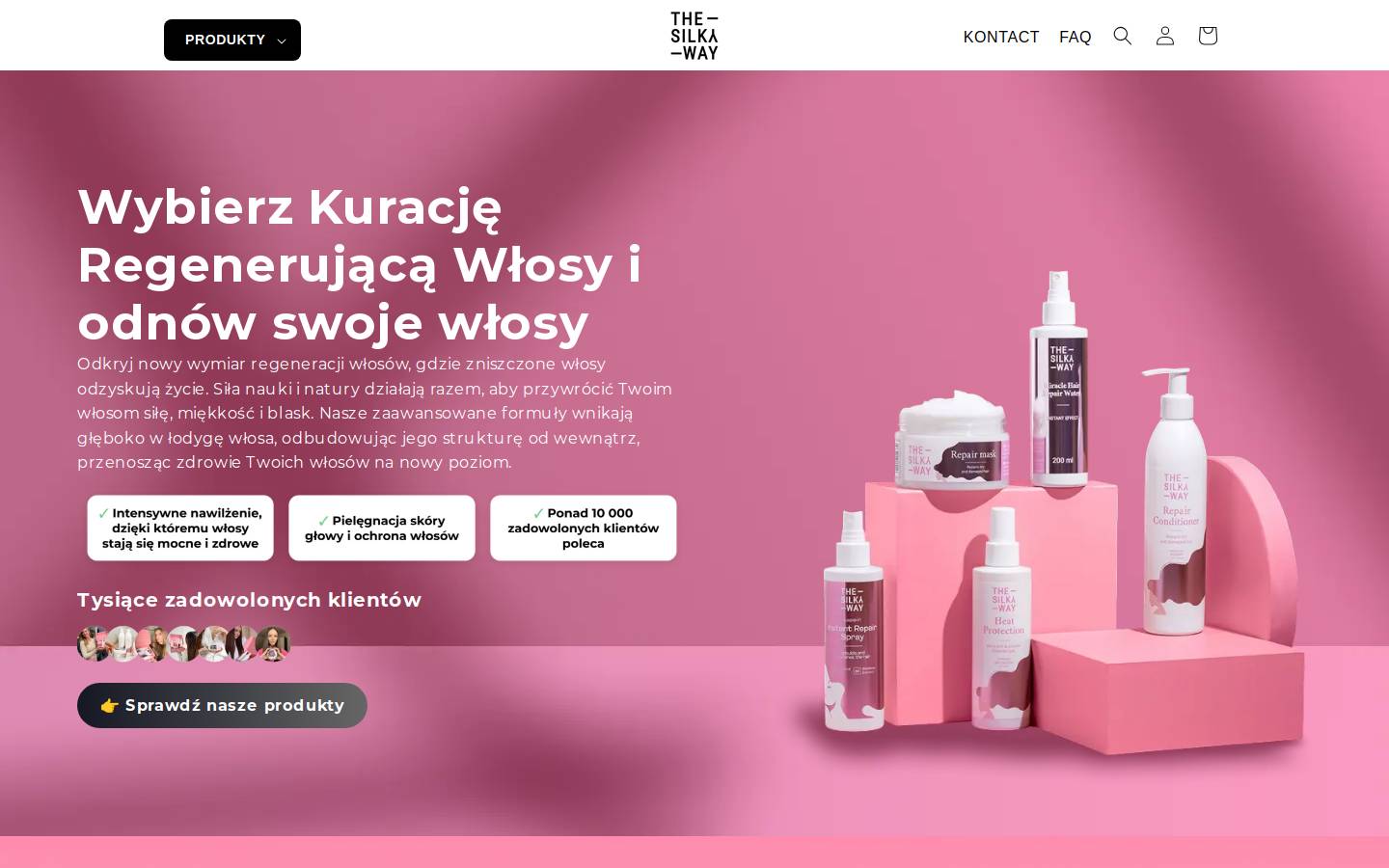 thesilkyway.pl homepage screenshot