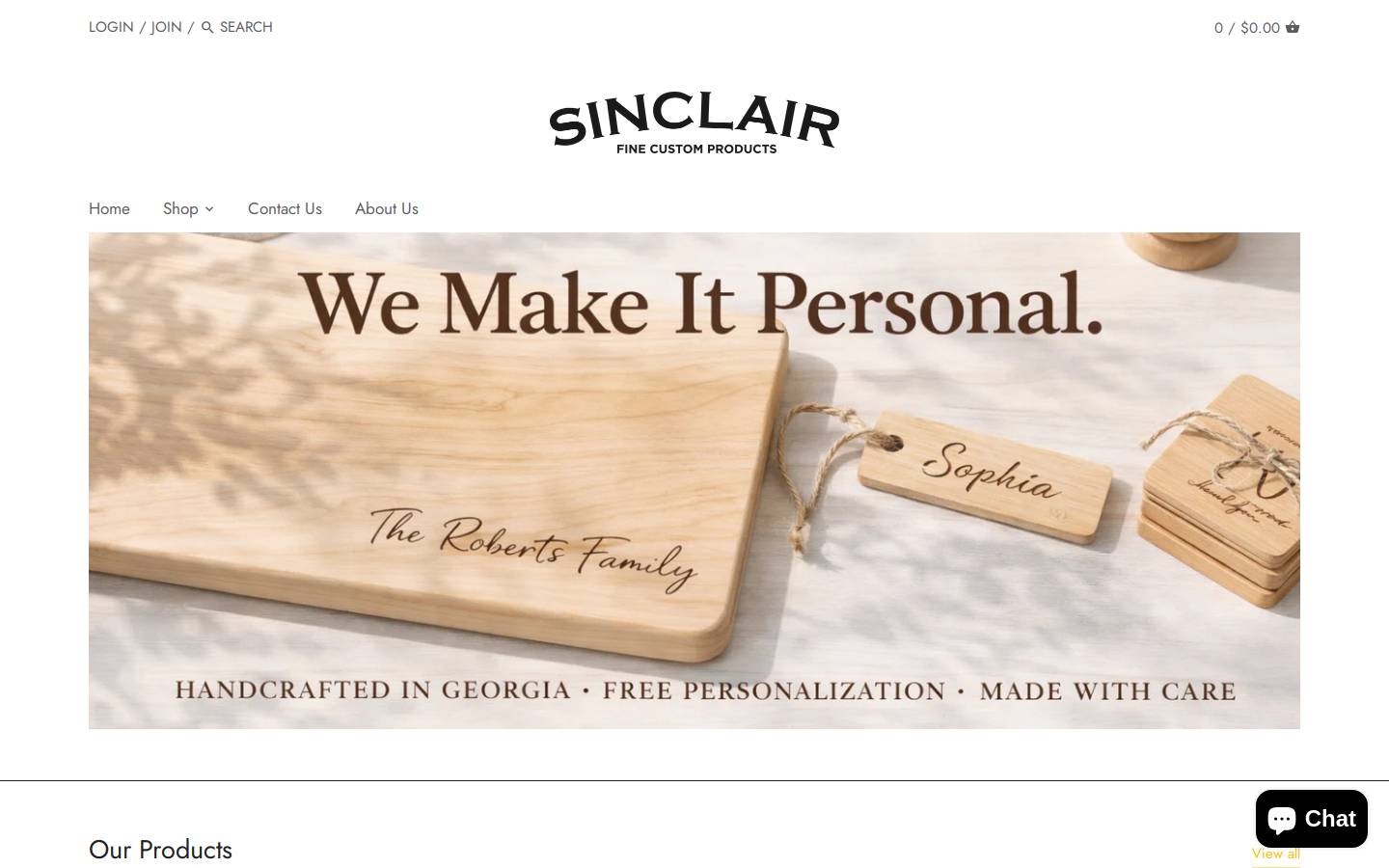 thesinclairco.com homepage screenshot
