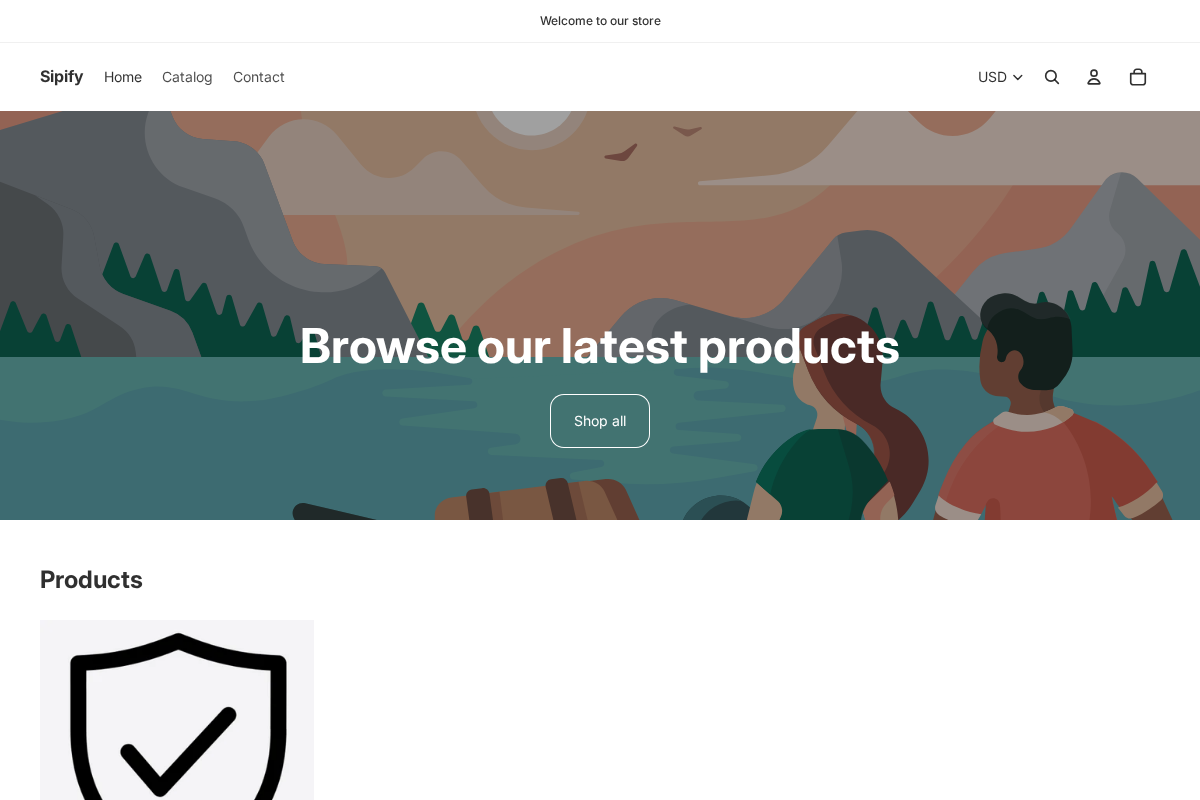 Sipify homepage screenshot