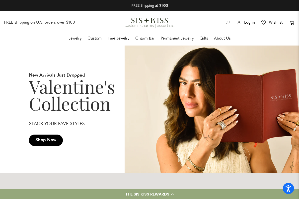 Sis Kiss homepage screenshot