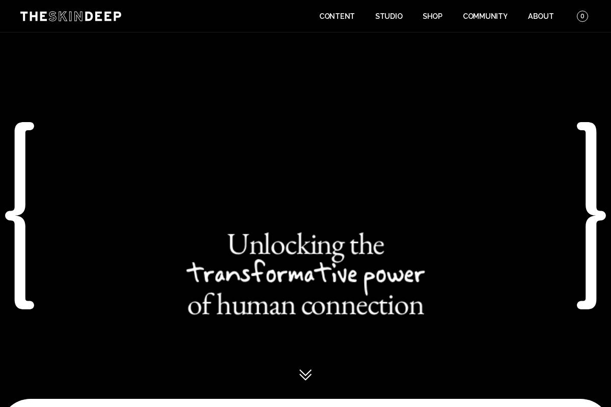 theskindeep.com homepage screenshot