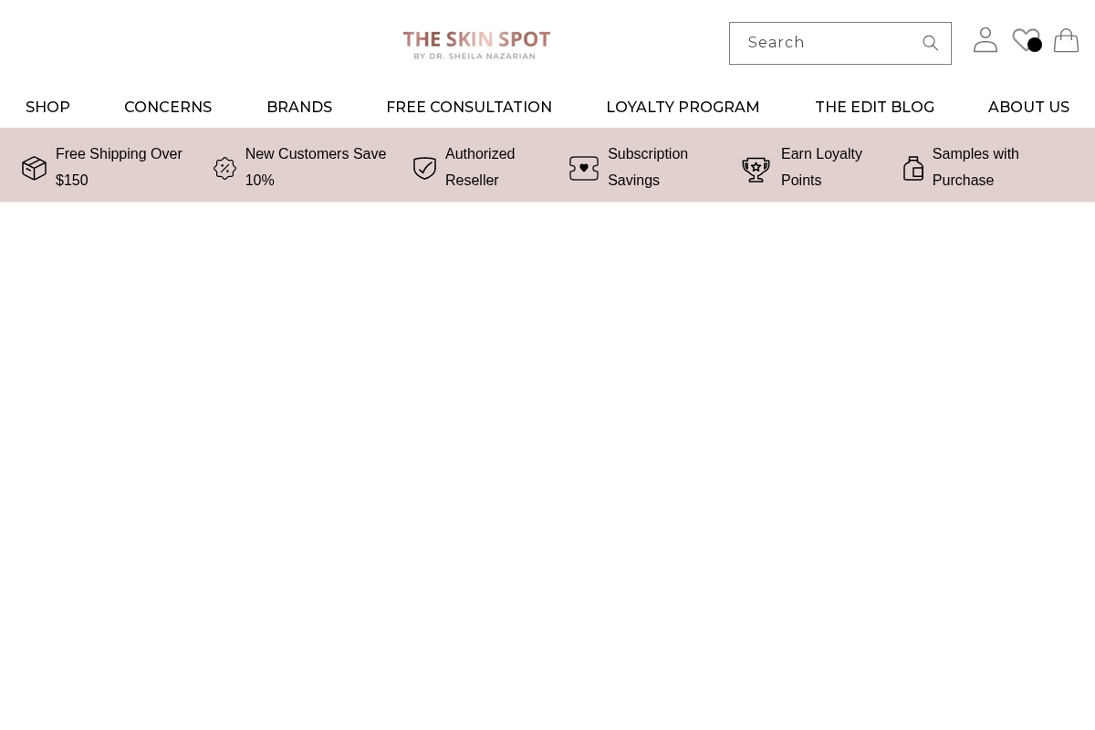 Theskinspot homepage screenshot